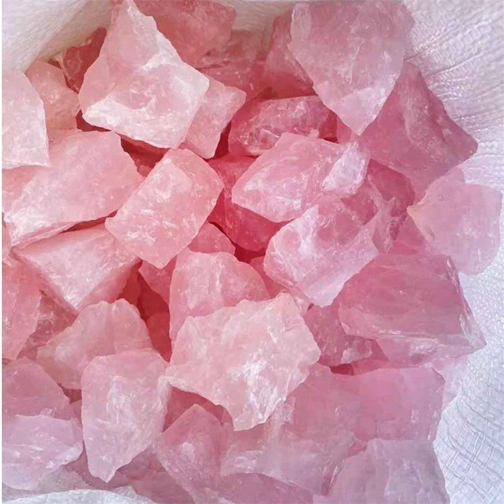 Natural Pink Rose Quartz Crystals