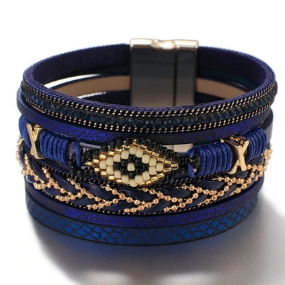 Bohemian Charm Evil Eye Bracelet