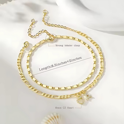 Sofia Love Initial Anklet