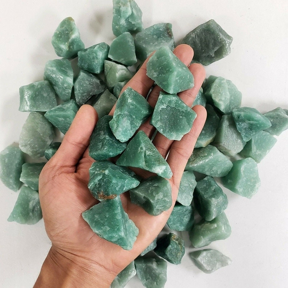 Raw Green Aventurine Stones