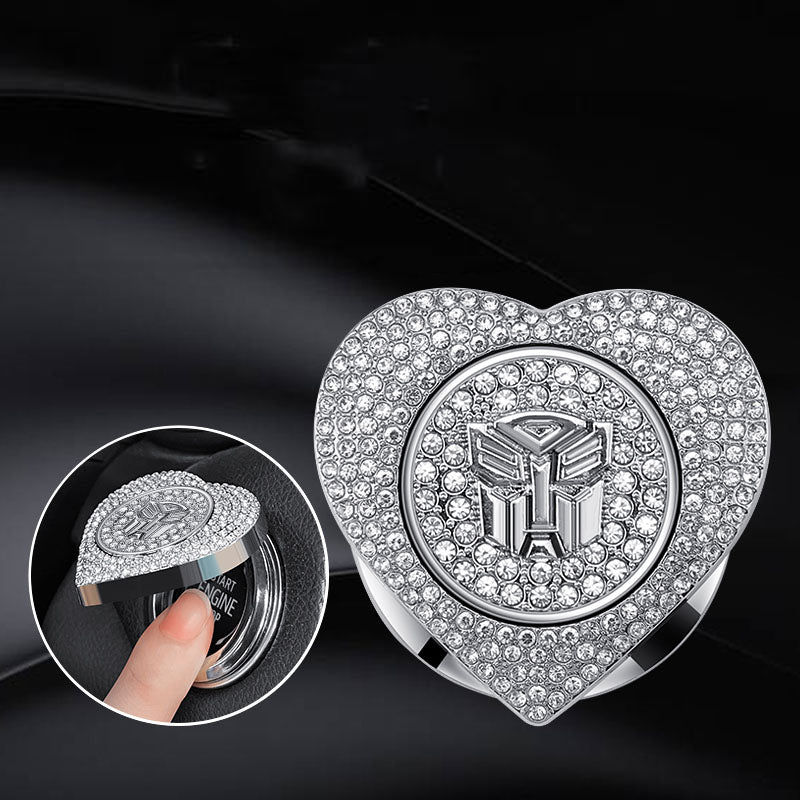 🔥49% OFF🔥Heart-shaped Diamond-studded One-button Start Protective Case