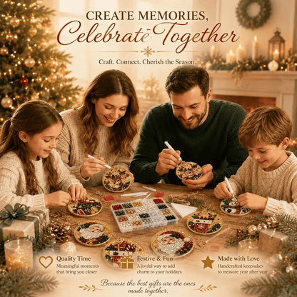 🔥Only Two-Pack for $19.98 Last Day Promotion!🎄Christmas DIY Diamond Painting Ornaments Kit (6 PCS)🎅