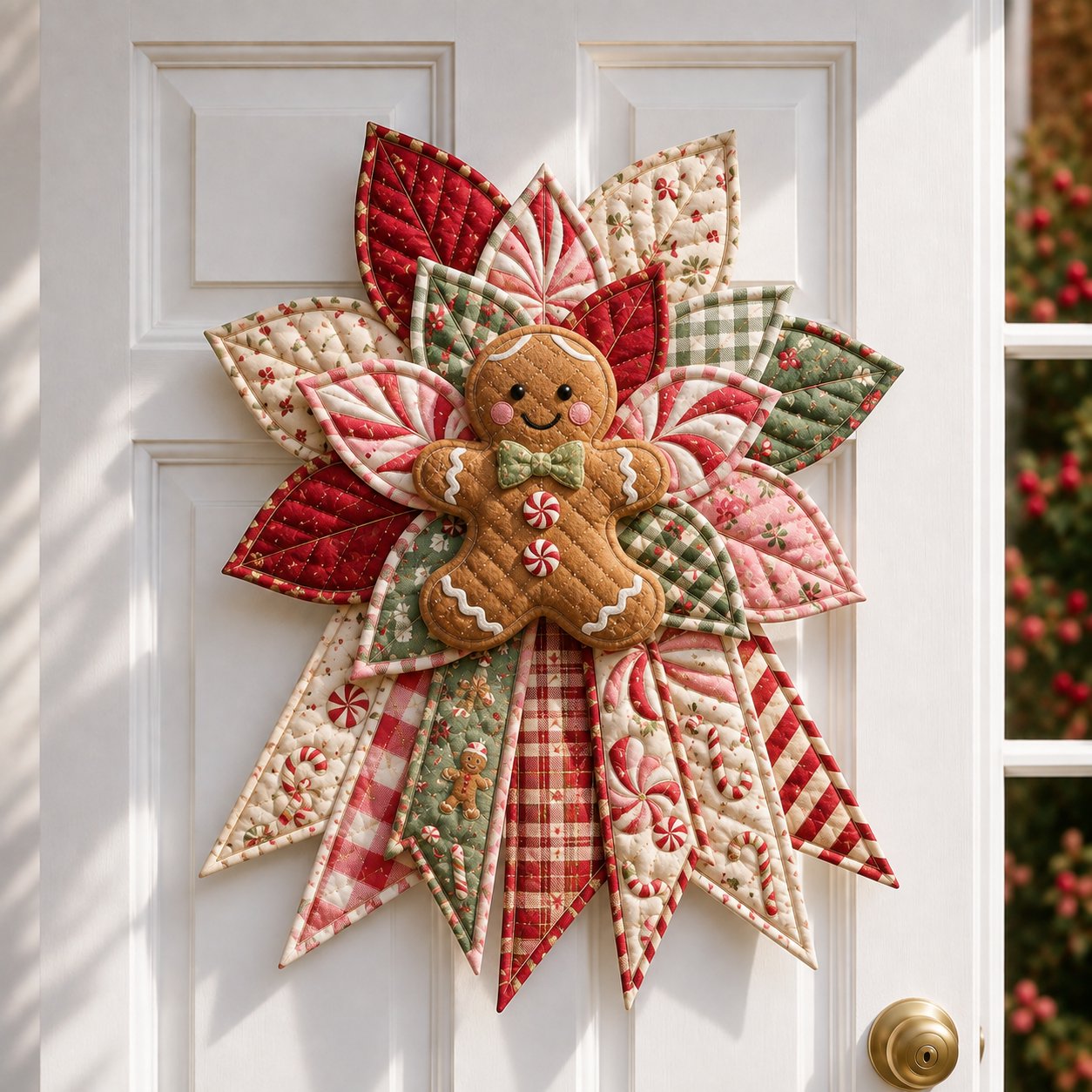🎅🎄Beginner-Friendly Oversized Christmas Character Quilted Door Hanger Sewing Kit | Complete Kit with All Tools & Step-by-Step Guide Included 💕