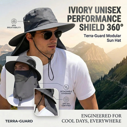 Spring/Summer Fisherman's Hat Detachable Outdoor Fishing Face Covering Neck Protection