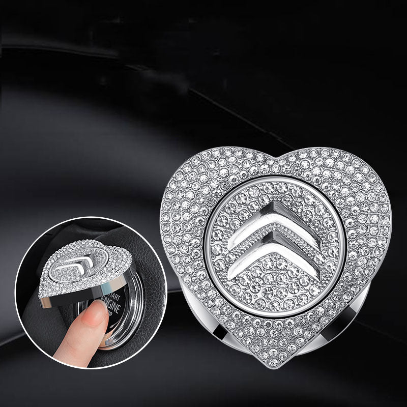 🔥49% OFF🔥Heart-shaped Diamond-studded One-button Start Protective Case