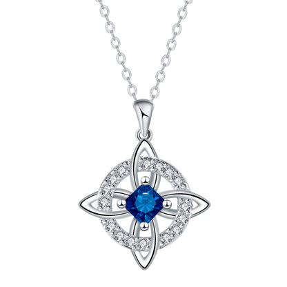 ✨ Mystical Birthstone Witches Knot Necklace – Natural Crystal 🔮💞Protect Your Loved Ones