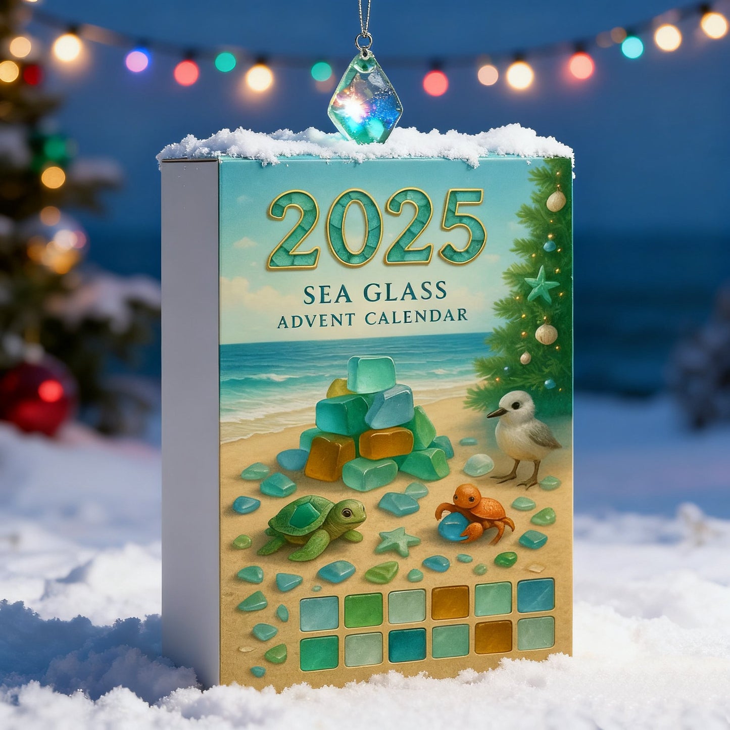 🌊🎄2D Acrylic Christmas Tree Countdown Calendar