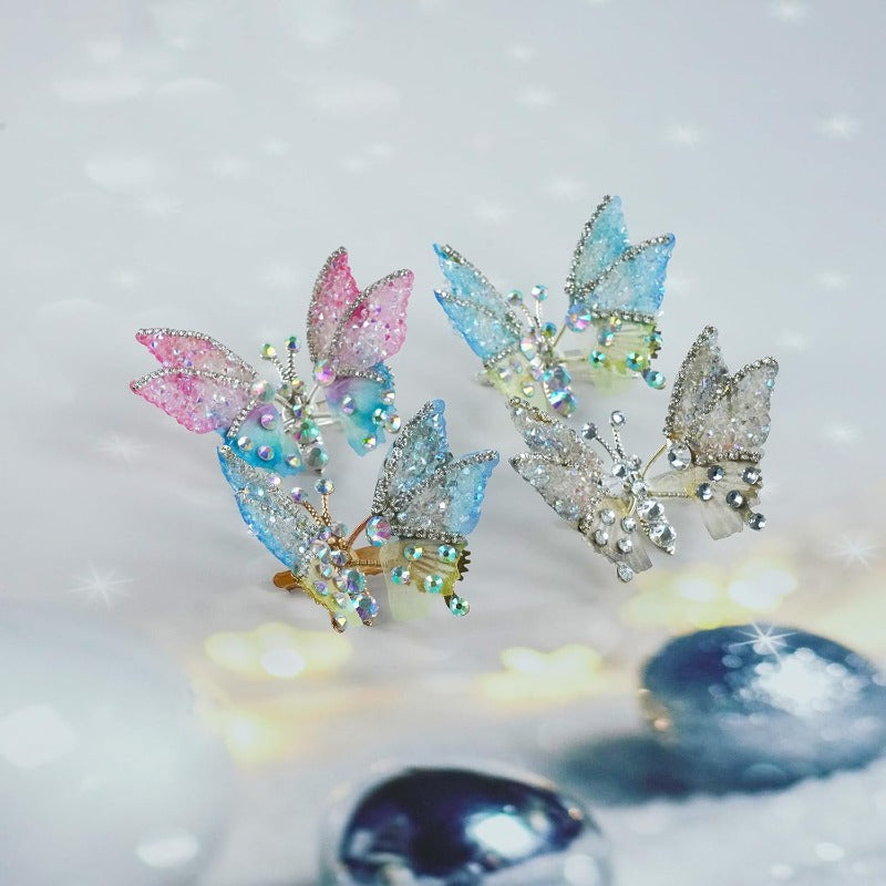 Butterfly Wing Hair Clips