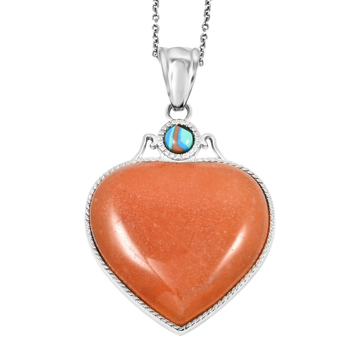 Red Aventurine Heart Necklace-Embrace Confidence & Self-Love