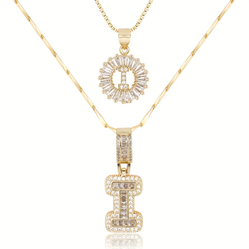 【LAST DAY 48% OFF】2 Pack - Initial Letter Pendant Necklaces