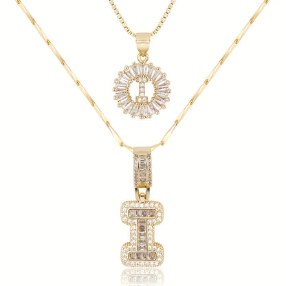 【LAST DAY 48% OFF】2 Pack - Initial Letter Pendant Necklaces