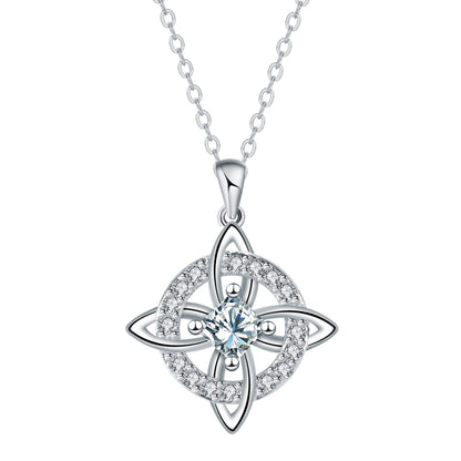 ✨ Mystical Birthstone Witches Knot Necklace – Natural Crystal 🔮💞Protect Your Loved Ones