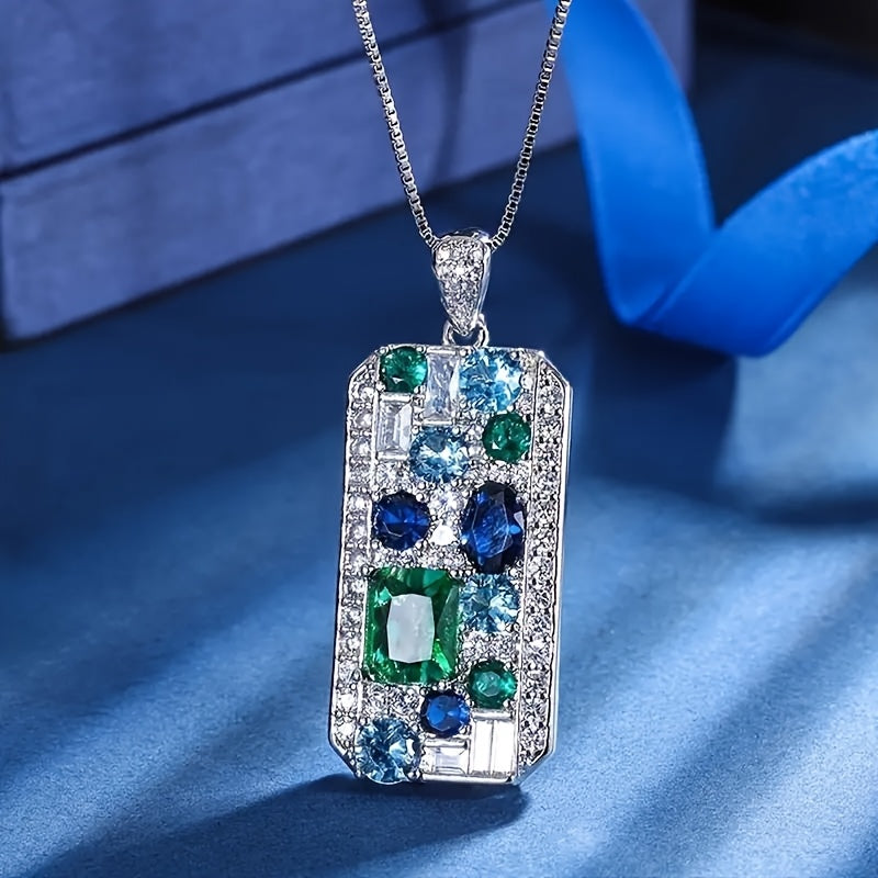 Brielle Prism Burst Pendant Necklace