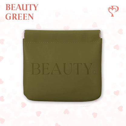 Pouchic - Personalized Snap Closure Leather Organizer Pouch