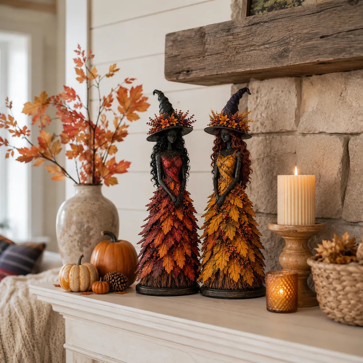 💥LAST DAY 50% OFF - 🧙 Enchanted Autumn Witch Figurine
