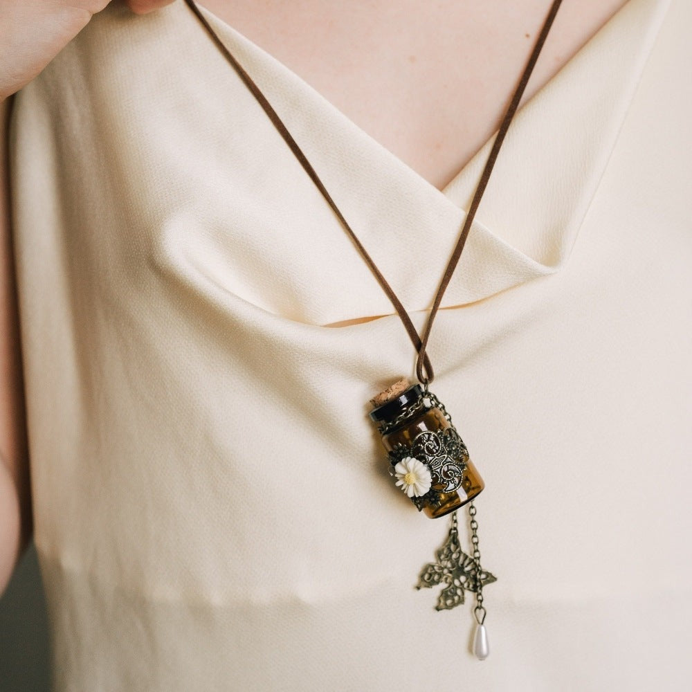 Butterfly Wishing Bottle Necklace