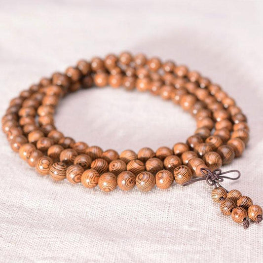 Wood Charm Mala