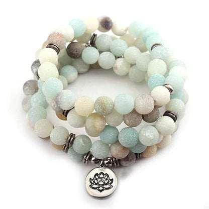 108 Amazonite Mala Beads