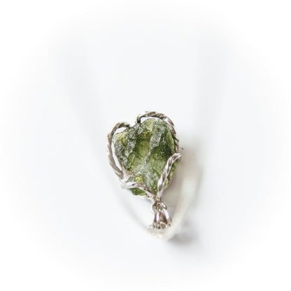 Real Raw Moldavite Crystal Necklace