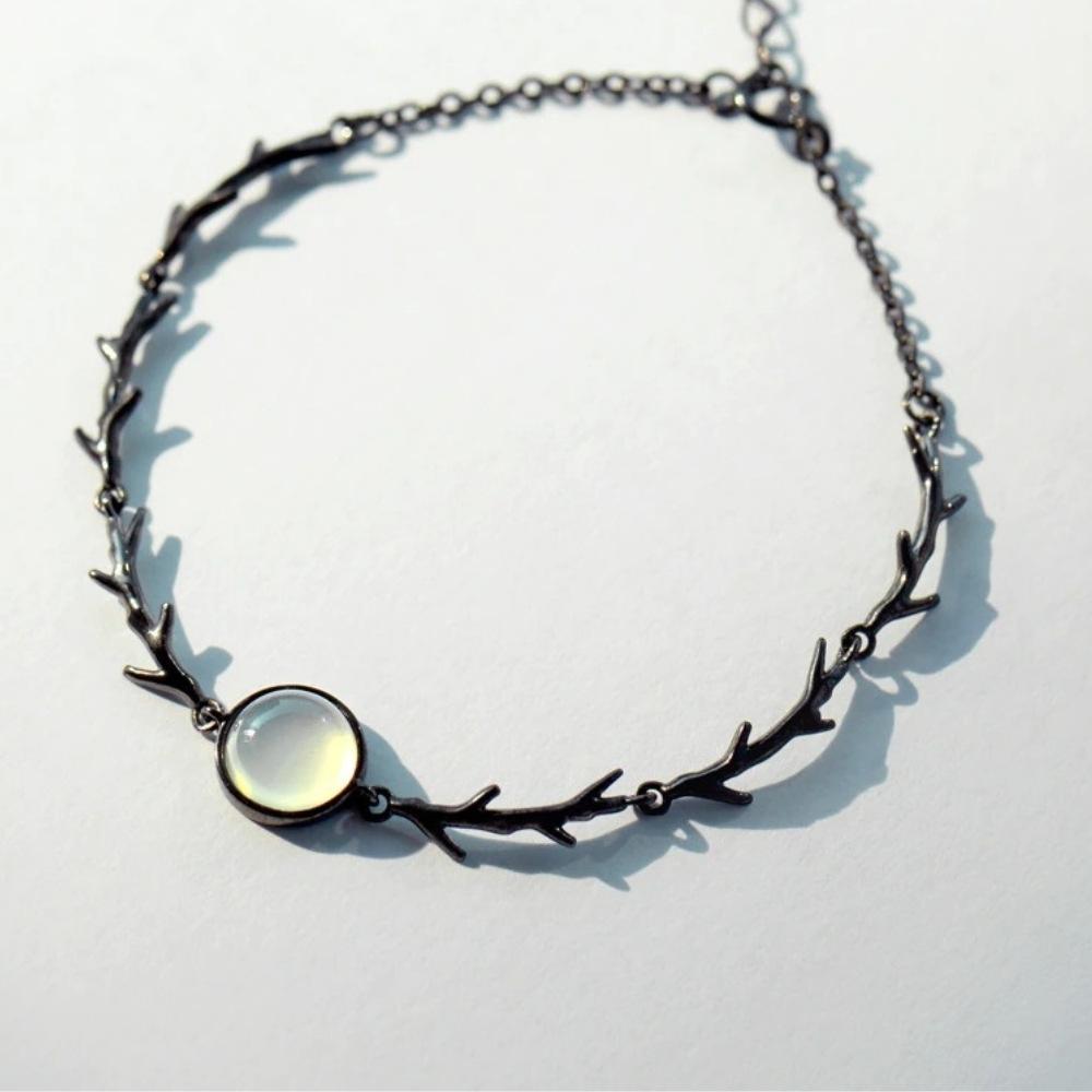 Moonstone Magical Forest Crystal Bracelet