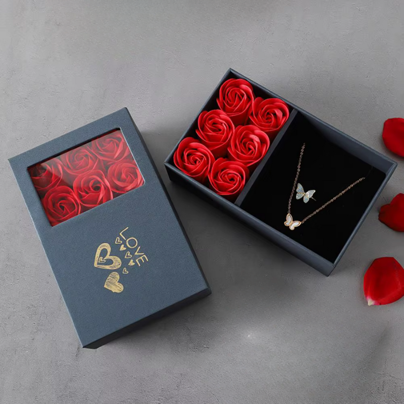 Eternal Rose Gift Box & Bag