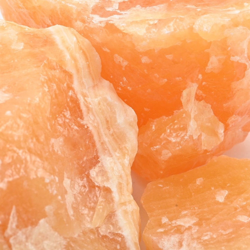 Tucson Findings - Raw Orange Natural Calcite Stones