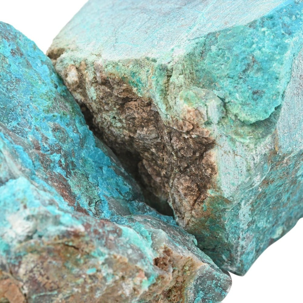 Tucson Findings - Natural Blue Raw Chrysocolla Stones
