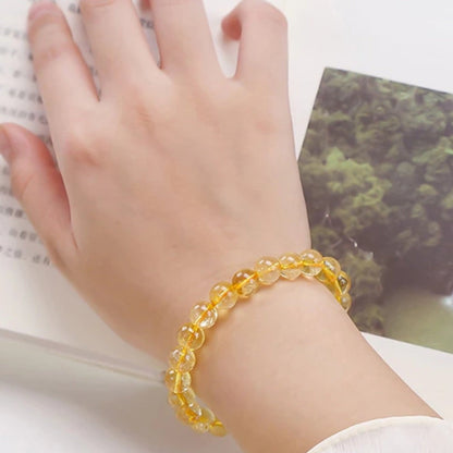 Citrine Bead Bracelet
