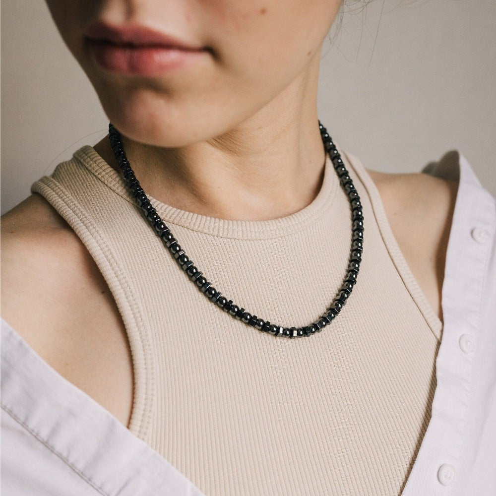 Magnetic Hematite Beaded Energy Necklace