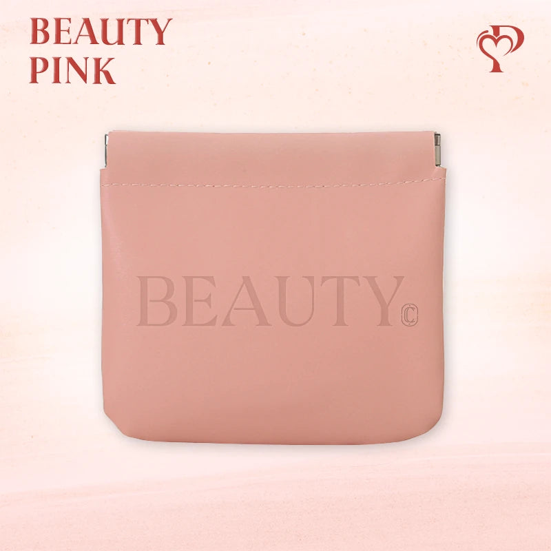 Pouchic - Personalized Snap Closure Leather Organizer Pouch