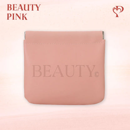Pouchic - Personalized Snap Closure Leather Organizer Pouch