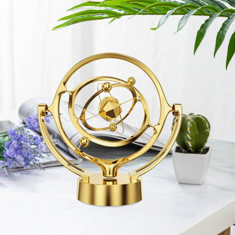 Kinetic Orbital Motion Sphere – Electronic Desktop Sculpture