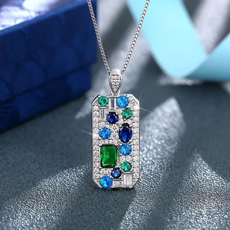Brielle Prism Burst Pendant Necklace