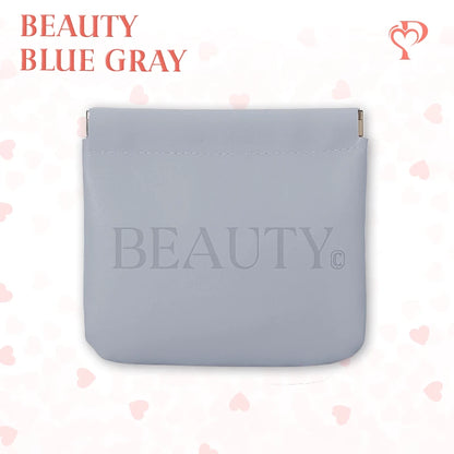 Pouchic - Personalized Snap Closure Leather Organizer Pouch