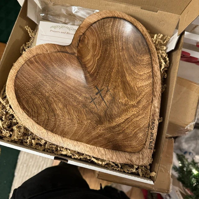 🎁Mother's Day Sale- New Heart Prayer Bowl Modern Cross religious gifts