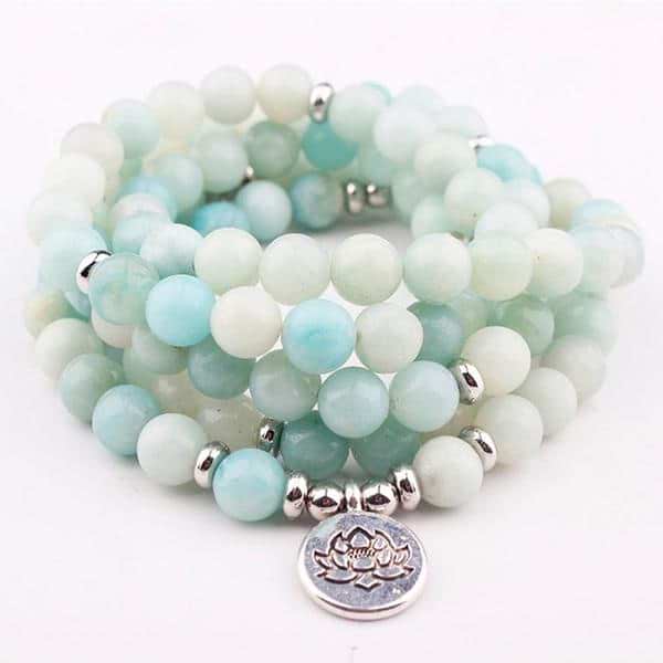 108 Amazonite Mala Beads