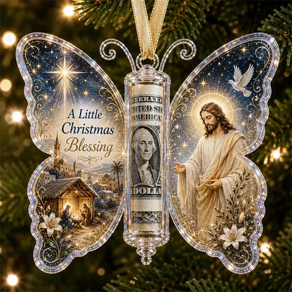 🔥Last few days - Buy One, Get One Free -🎄🦋 Christmas Cash Gift Butterfly Ornament – Holiday Money Holder Keepsake 💵✨