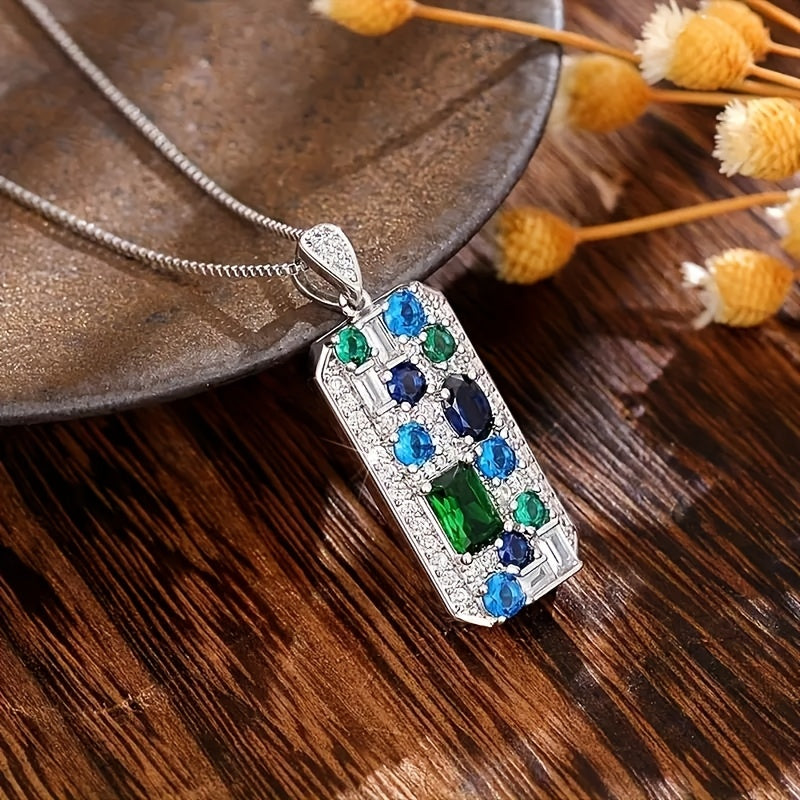 Brielle Prism Burst Pendant Necklace