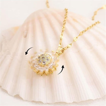 Spinning Sunflower Necklace – A Symbol of Happiness and Growth