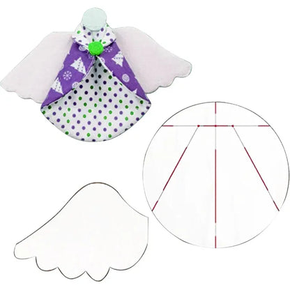 Guardian Angel Christmas Ornaments Template -With Instructions