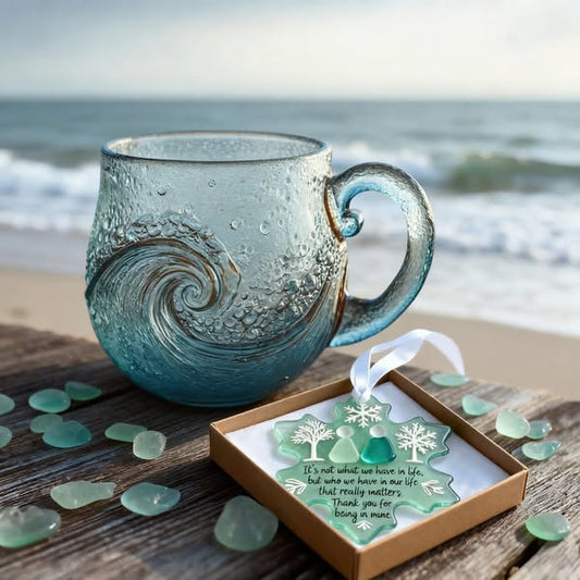 🎄Last Day 49%OFF!🎄 Atroposcrystal™🌊 Sea Glass Wave Mug