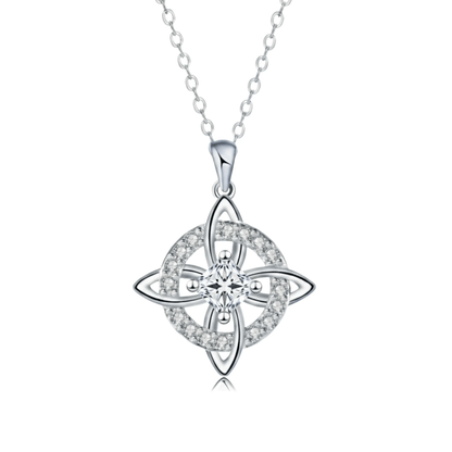 Mystical Birthstone Witches Knot Necklace – Natural Crystal🔮💞Protect Your Loved Ones