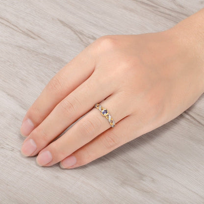 Natural Tanzanite Crystal Ring