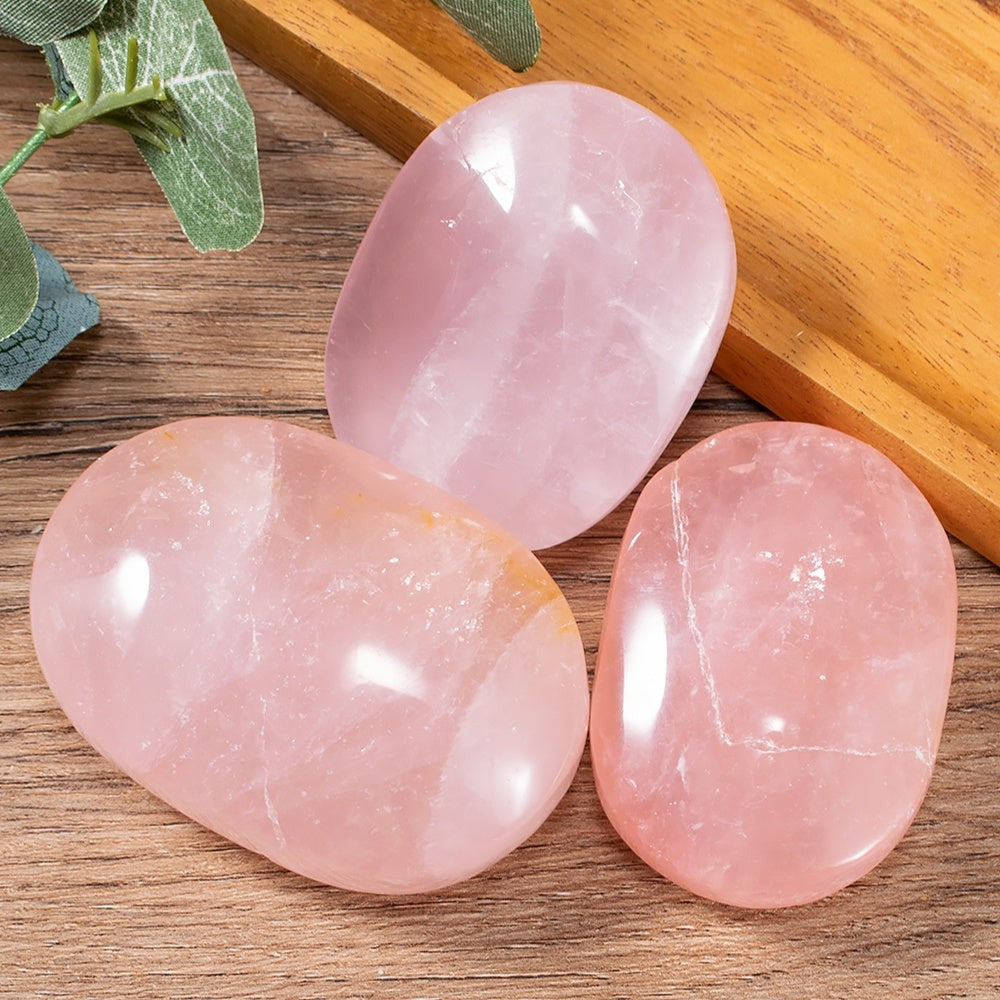 Rose Quartz Palm Stone