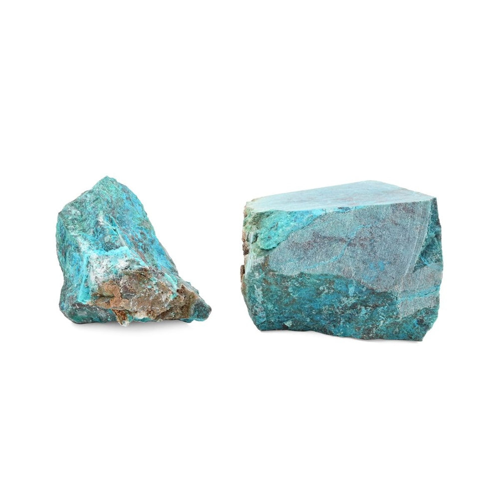 Tucson Findings - Natural Blue Raw Chrysocolla Stones