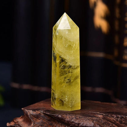Yellow Citrine Quartz Stone Wand