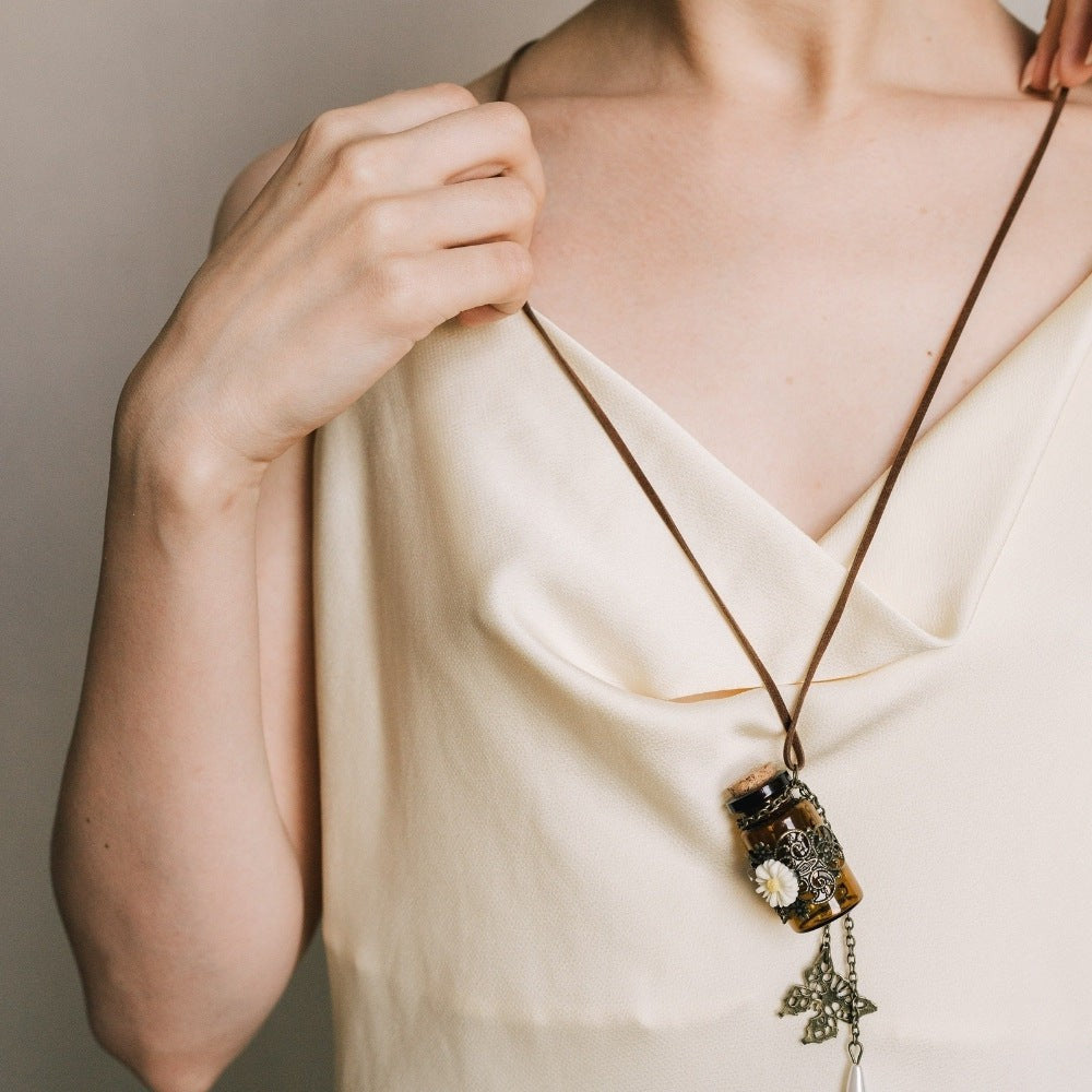 Butterfly Wishing Bottle Necklace