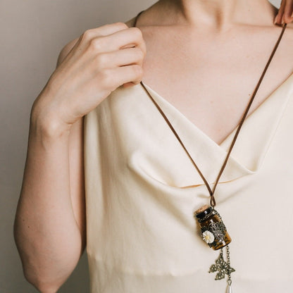 Butterfly Wishing Bottle Necklace