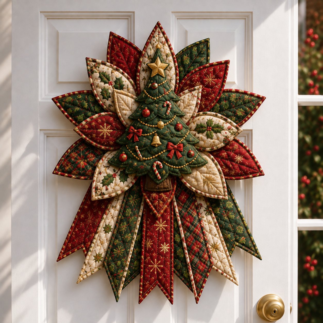 🎅🎄Beginner-Friendly Oversized Christmas Character Quilted Door Hanger Sewing Kit | Complete Kit with All Tools & Step-by-Step Guide Included 💕