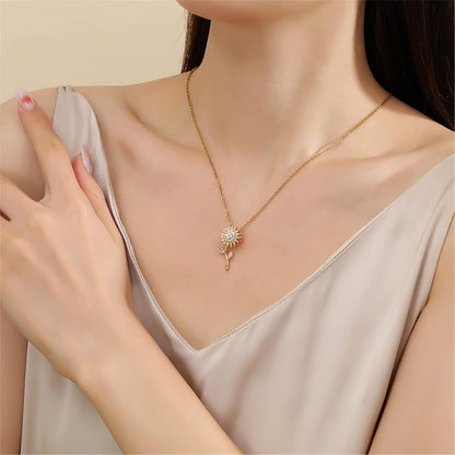 Spinning Sunflower Necklace – A Symbol of Happiness and Growth